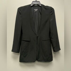Vintage Giorgio Armani Black One-Button Blazer Size EU 40/US 6